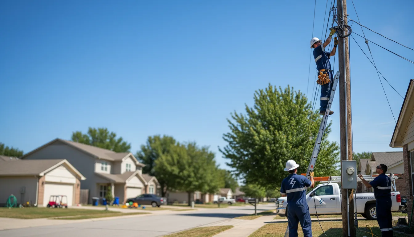 Residential electrician providing installation services in Varna, IL